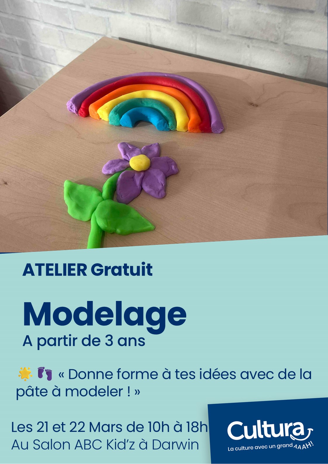 Création en pâte à modeler, à partir de 3 ans