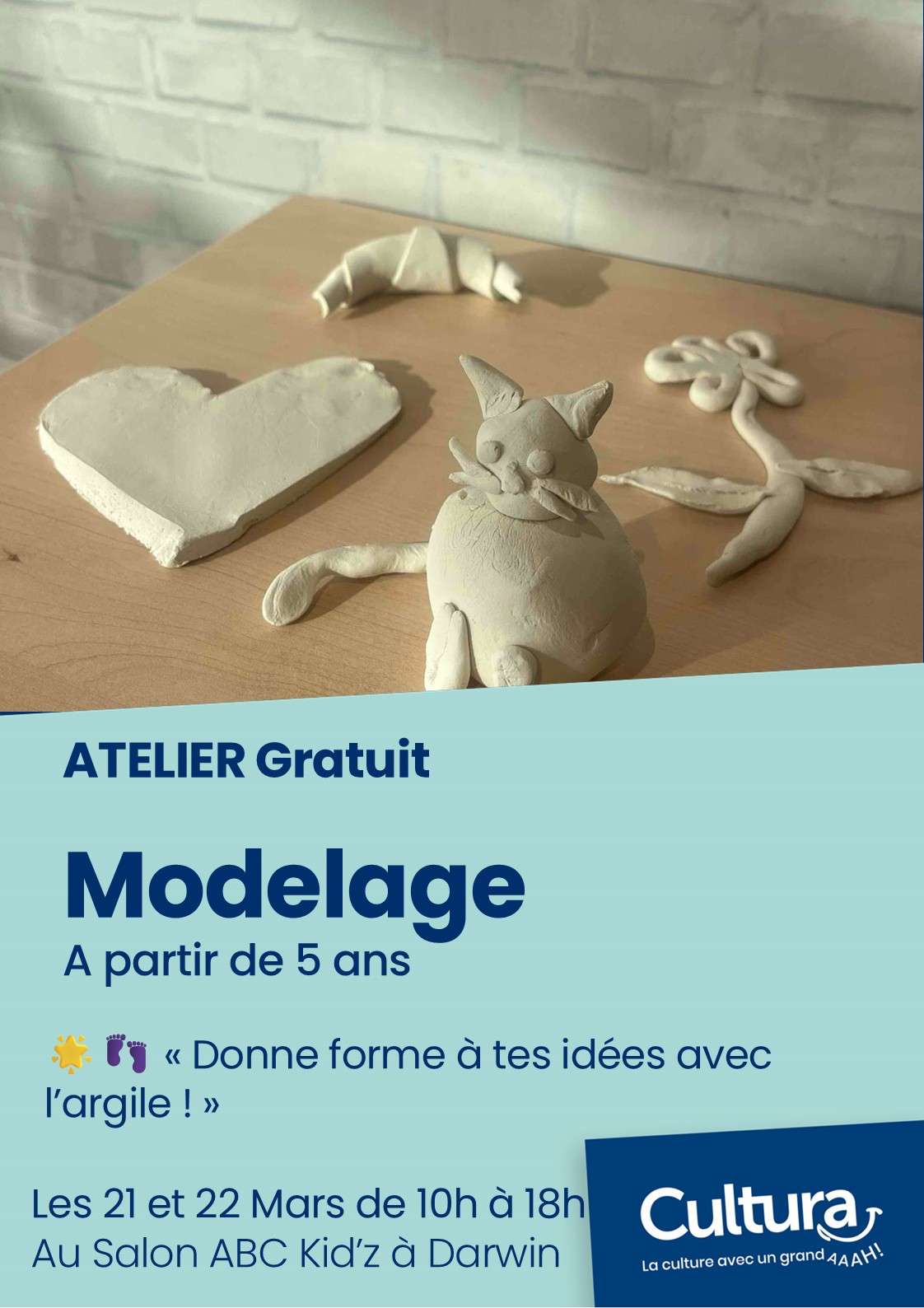 Création en argile autodurcissante, à partir de 5 ans